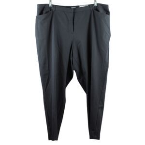 Bold Elements Black Women's Curvy Skinny High Rise Dress Pants 20W 053